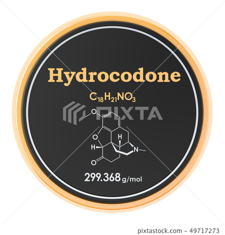 Hydrocodone circle icon 49717273