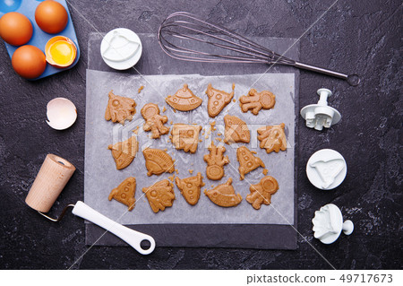 Making cookies in form rocket, ufo, alian and astronaut for world cosmonautics day. Making cookies in form rocket, ufo, alian and astronaut for world cosmonautics day. 49717673