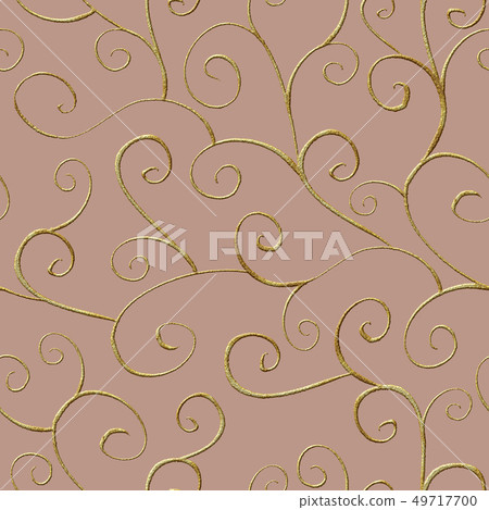 Baroque style seamless pattern ornament 49717700