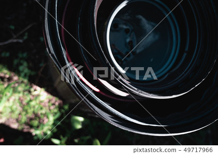 Dark and Empty Garden Containers 49717966