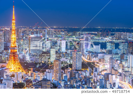 從六本木新城夜景圖像[東京] 49718754
