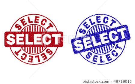 Grunge SELECT Textured Round Watermarks 49719015