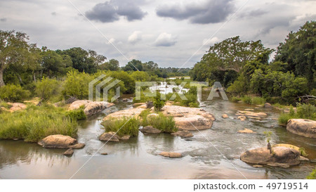 Panorama of Sabie river crossing Kruger 49719514