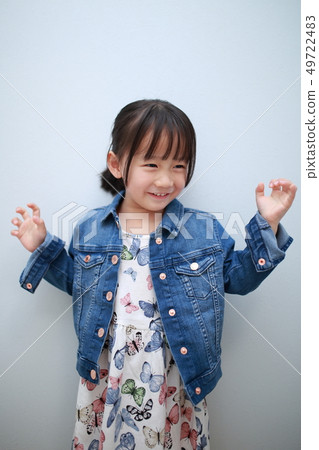 Casual (summer clothing spring clothes one piece denim girls Japanese jacket girls 3 year old fashion) Casual (summer clothing spring clothes one piece denim girls Japanese jacket girls 3 year old fashion) 49722483