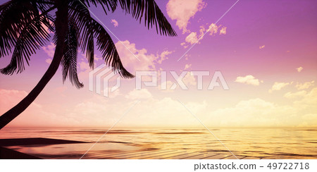 Bright and detailed panoramic landscape: summer seaside wooden platform (3D CG rendering digital illustration) Bright and detailed panoramic landscape: summer seaside wooden platform (3D CG rendering digital illustration) 49722718