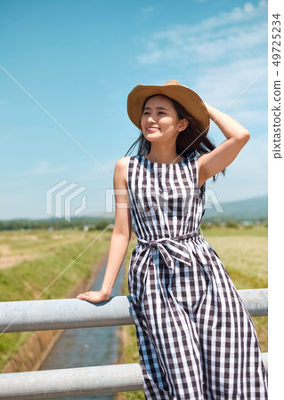 Woman Hokkaido travel Woman Hokkaido travel 49725234