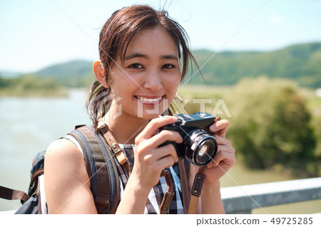 Woman Hokkaido travel Woman Hokkaido travel 49725285