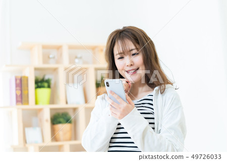 Female internet girl using smaho lifestyle female portrait 49726033