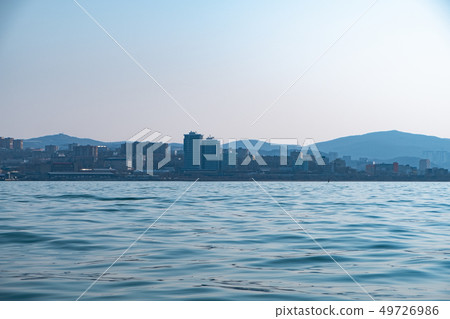 Vladivostok city view from the sea 49726986