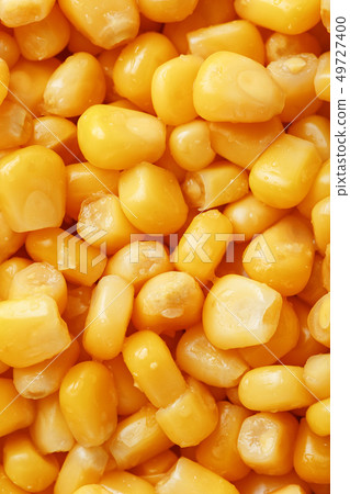 Golden canned corn, as distributed on a plane 49727400