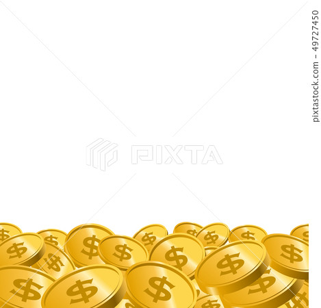 硬幣的例證例如點和財富白色背景的硬幣和獎牌圖像 49727450
