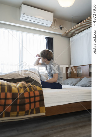 A waking-up man A waking-up man 49727910