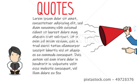megaphone and shouting in colleague megaphone and shouting in colleague 49728376