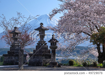 Cherry blossom temple Cherry blossom temple 49729078