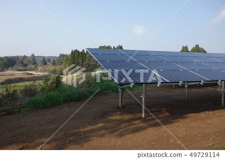 Shadowed solar power plant Shadowed solar power plant 49729114