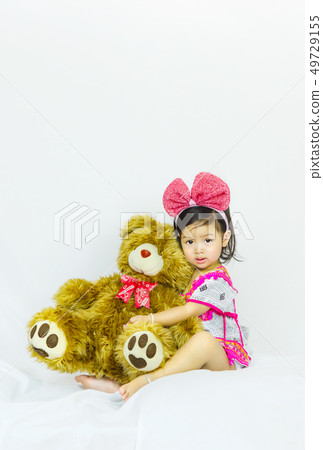 Portrait of cute asian little girl Portrait of cute asian little girl 49729155