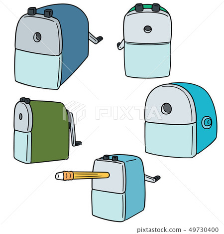 vector set of pencil sharpener 49730400