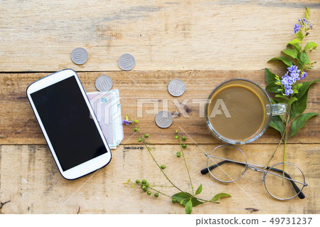 money coins with mobile phone for connect work money coins with mobile phone for connect work 49731237