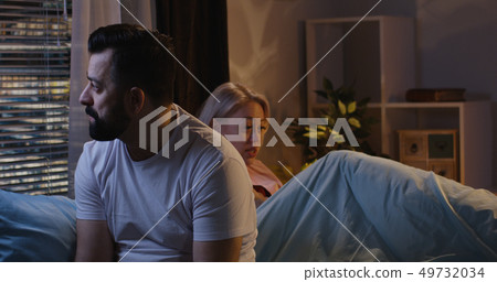 Couple having late night argument 49732034