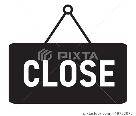 close sign icon on white background. flat style.  49732073