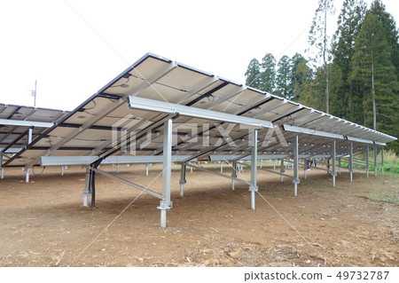 太陽能發電廠建築工地 太陽能發電廠建築工地 49732787