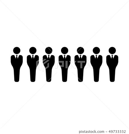 Group icon vector male persons symbol avatar Group icon vector male persons symbol avatar 49733332