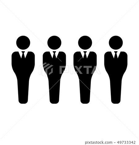 Group icon vector male persons symbol avatar  49733342