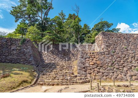 Matsue Castle Water's hand marks 49734806