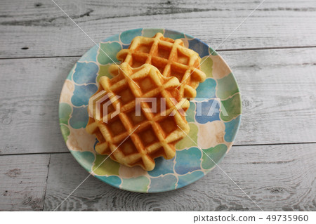 A delicious waffle A delicious waffle 49735960