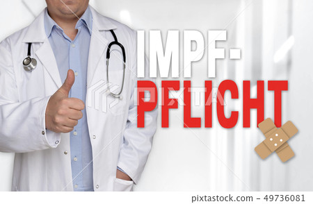 Impfpflicht (in german Vaccination) concept and Impfpflicht (in german Vaccination) concept and 49736081