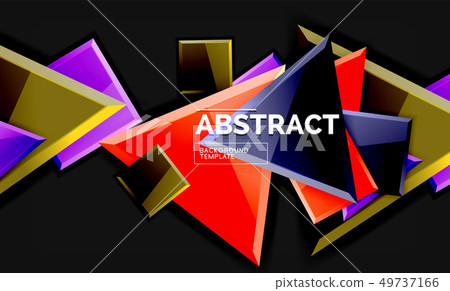 Glossy squares and triangles geometric backgrounds Glossy squares and triangles geometric backgrounds 49737166