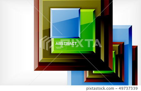 Square geometric background Square geometric background 49737339