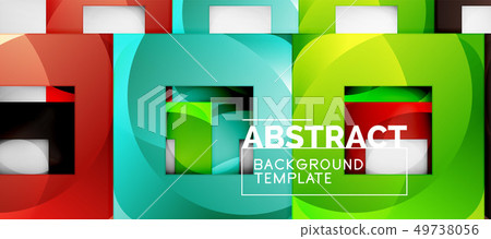 Background with color squares composition, modern Background with color squares composition, modern 49738056
