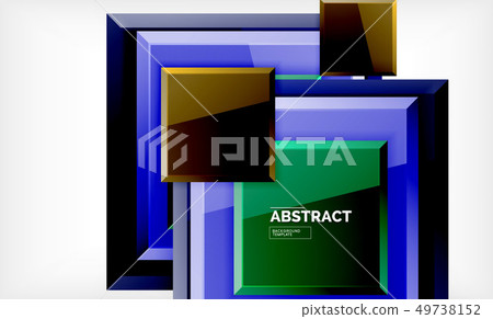Geometric abstract background, modern square Geometric abstract background, modern square 49738152