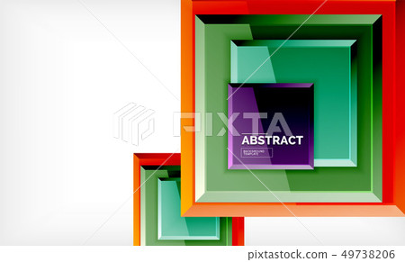 Square geometrical background Square geometrical background 49738206