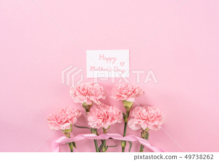 Mother's Day Yasuno Kaoru Sendoku 卡片 graceful carnation top view mother's day 49738262