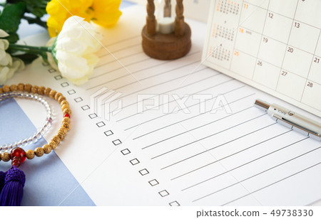 家屬的死亡之後的手續親屬去世後的日程手續行政手續日曆 49738330