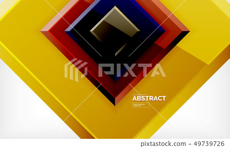 Geometric abstract background, modern square 49739726