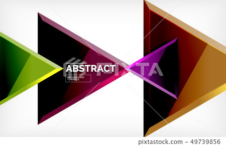 Triangular low poly background design, Triangular low poly background design, 49739856