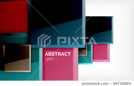 Square geometrical background Square geometrical background 49739864