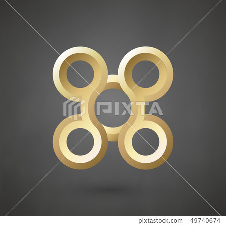 Gold logo design. Vector sign for business company. Luxury gold sign. EPS 10 Gold logo design. Vector sign for business company. Luxury gold sign. EPS 10 49740674