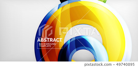 Glossy circles geometric background Glossy circles geometric background 49740895