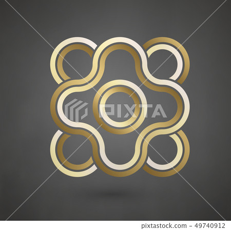 Gold logo design. Vector sign for business company. Luxury gold sign. EPS 10 Gold logo design. Vector sign for business company. Luxury gold sign. EPS 10 49740912