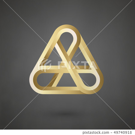 Gold logo design. Vector sign for business... - Stock Illustration ...