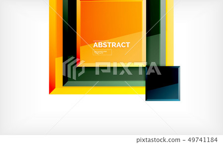Square geometrical background 49741184