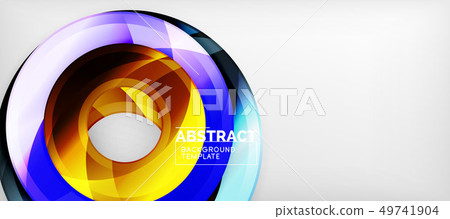 Modern geometrical abstract background, vector 49741904