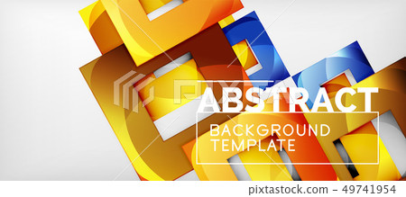 Background with color squares composition, modern 49741954