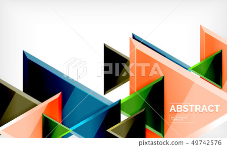 Tech futuristic geometric 3d shapes, minimal Tech futuristic geometric 3d shapes, minimal 49742576