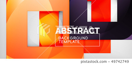 Square background, abstract squares on grey, Square background, abstract squares on grey, 49742749