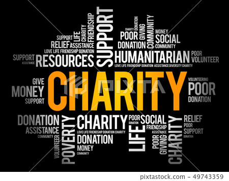 Charity word cloud collage Charity word cloud collage 49743359